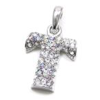 Yahoo! Yahoo!ショッピング(ヤフー ショッピング)キラキラ チャーム ペンダントトップ イニシャル T