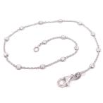  ножной браслет серебряный 925 rhodium металлизированный стойка цепь 26cm мужской 