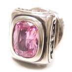 Yahoo! Yahoo!ショッピング(ヤフー ショッピング)ピンブローチ ラペルピン シルバー925 スクエア 透かし彫り ピンク・キュービックジルコニア メンズ レディース プレゼント ギフト