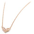 Yahoo! Yahoo!ショッピング(ヤフー ショッピング)ネックレス ペンダント シルバー925 レディース 小さなハート ダイヤモンド ピンクゴールドメッキ プレゼント ギフト