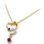 Yahoo! Yahoo!ショッピング(ヤフー ショッピング)ネックレス ペンダント シルバー925 金色メッキ セミプレシャスストーン ハート ホワイトトパーズ ルビー レディース プレゼント ギフト