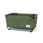 スタッキングボックス + キャスター オリーブ キャンプ アウトドア 収納ボックス オシャレ camp OUTDOOR 収納 動く 重ねる 0818cp