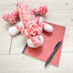 NICI ニキ フィギュアペンポーチ レパード ピンク / ペンポーチ 筆箱 かわいい ギフト プレゼント 文房具 インスタ映え ぬいぐるみ フィギュア ポーチ