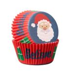 【セール品】Wilton ウィルトン  サンタクロースマフィンカップ75CT 製菓 ベーキングカップ 紙カップ 手作り カップケーキ マフィン サンタ クリスマス
