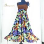 [ б/у ]HIBISCUS COLLECTION HAWAII хула костюм One-piece платье оттенок коричневого хула топ цветочный принт легкий ... Hawaiian aro - мягкий...