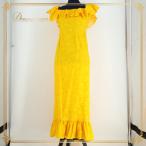 [ б/у ]Hula Dreamfla Dream хула костюм One-piece платье оттенок желтого хула желтый яркий блестящий простой Hawaiian aro - оборка симпатичный...