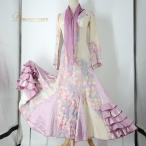  фламенко костюм Atelier Prima следы lie Prima платье One-piece оттенок белого цветок цветочный принт bo Ran te оборка si-jopi ключ jo белый фиолетовый 