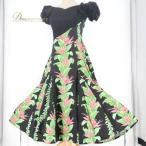 [ б/у ] MermaidLine MMJ mermaid line M M J хула костюм One-piece платье оттенок черного сделано в Японии Hawaiian принт aro - хула...