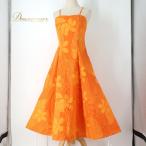  б/у Pukalani Fashion хула костюм One-piece платье orange серия Гаваи производства плюмерия рисунок монстера рисунок Hawaiian принт топ платье Dan...