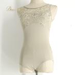  балет костюм Chacott коричневый раскладушка Nela Leotard урок одежда оттенок бежевого цветочный принт растения рисунок гонки вышивка прозрачный .. чувство оттенок серебра 