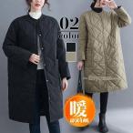  стеганое пальто женский с хлопком пальто воротник нет длинный длина стеганое полотно одноцветный легкий большой размер теплый внешний теплый свободно 