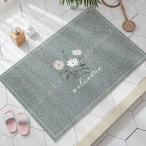 玄関マット 屋外 北欧 花柄 かわいい 洗える 滑り止め 黄色 外用 風水 大判 泥落とし エントランス 玄関 コイルマット 屋外用 泥除け ドアマット