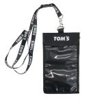 ショッピングチケット トムス チケットホルダー ブラック 黒 ネックストラップ付 TOM'S 代引不可商品