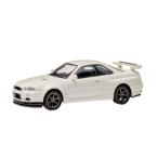日産コレクション SKYLINE GT-R R34 1/64スケール モデルカー ホワイトパール BNR34 京商製 ダイキャストモデル ニッサン スカイライン