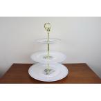 ウェッジウッド　スージークーパー　グレンミスト　3段ケーキスタンド　アフタヌーンティースタンド　組立式　ヴィンテージ　こ19か177C41