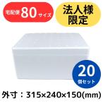 クーラーボックス 発泡スチロール箱 小型 20個セット 法人限定 まとめ買い 保冷 断熱 梱包材 軽量 5.8L 宅配80サイズ G-20