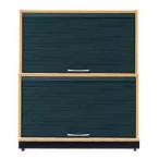 Garage　シャッター扉収納庫　RR2段セット RR-2S-1 （ガラージ/ガラーヂ/ガレージ/オフィス家具/SOHO/ソーホー/事務所/おしゃれ/シンプル）