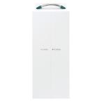 Garage　収納庫/本棚/書棚/シェルフ KK扉　5段用 KK-180D 白/緑取っ手 W792×D17×H1840mm （ガラージ/ガラーヂ/ガレージ/オフィス家具/SOHO/ソーホー/事務所/お