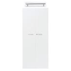 Garage　収納庫/本棚/書棚/シェルフ KK扉　5段用 KK-180D 白/6取っ手 W792×D17×H1840mm （ガラージ/ガラーヂ/ガレージ/オフィス家具/SOHO/ソーホー/事務所/お