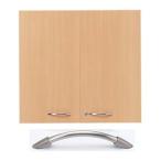 Garage　収納庫/本棚/書棚/シェルフ KK扉　2段用 KK-70D 木/灰 W792×D17×H734mm （ガラージ/ガラーヂ/ガレージ/オフィス家具/SOHO/ソーホー/事務所/おしゃれ/