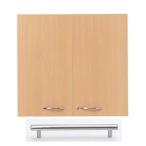 Garage　収納庫/本棚/書棚/シェルフ KK扉　2段用 KK-70D 木/6 W792×D17×H734mm （ガラージ/ガラーヂ/ガレージ/オフィス家具/SOHO/ソーホー/事務所/おしゃれ/シ