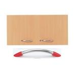 Garage　収納庫/本棚/書棚/シェルフ KK扉　1段用 KK-40D 木/赤 W792×D17×H390mm （ガラージ/ガラーヂ/ガレージ/オフィス家具/SOHO/ソーホー/事務所/おしゃれ/