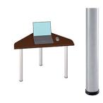 Garage　デスクD2 D2-J-ST マホガニー 天板+脚セット W980×D796（590）×H715mm　（ガラージ/ガラーヂ/ガレージ/オフィス家具/SOHO/ソーホー/事務所/おしゃれ/