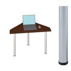 Garage　デスクD2 D2-J-SV マホガニー 天板+脚セット W980×D796（590）×H715mm　（ガラージ/ガラーヂ/ガレージ/オフィス家具/SOHO/ソーホー/事務所/おしゃれ/