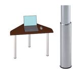 Garage　デスクD2 D2-J-SJ マホガニー 天板+脚セット W980×D796（590）×H645-795mm　（ガラージ/ガラーヂ/ガレージ/オフィス家具/SOHO/ソーホー/事務所/おしゃ