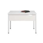 Garage　CC テーブル幕板付き C2-107HM白 W1000×D700×H700mm　（ガラージ/ガラーヂ/ガレージ/オフィス家具/SOHO/ソーホー/事務所/おしゃれ/シンプル/通販ダイ