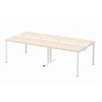 Garage　テーブルMP-2412SS 白木 （ガラージ/ガラーヂ/ガレージ/オフィス家具/SOHO/ソーホー/事務所/おしゃれ/シンプル）