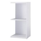 Garage グリッド収納庫GR　2段増設ユニット　GR-0408Y　ライスホワイト （ガラージ/ガレージ/家具）