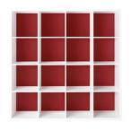 Garage グリッド収納庫GR　4段4列セット　GR-1616　トマトレッド （ガラージ/ガレージ/家具）