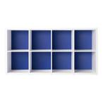 Garage グリッド収納庫GR　2段4列セット　GR-1608　キャンディブルー （ガラージ/ガレージ/家具）