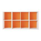 Garage グリッド収納庫GR　2段4列セット　GR-1608　マンダリンオレンジ （ガラージ/ガレージ/家具）