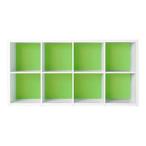 Garage グリッド収納庫GR　2段4列セット　GR-1608　マスカットグリーン （ガラージ/ガレージ/家具）