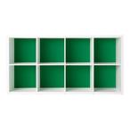 Garage グリッド収納庫GR　2段4列セット　GR-1608　パセリグリーン （ガラージ/ガレージ/家具）