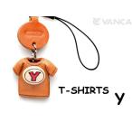 VANCA CRAFT 革物語 本革携帯ストラップ プチTシャツ Y（赤）