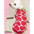 かわいい犬服ハート柄おしゃれパーカー