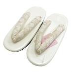  zori ребенок девочка No.21 шт. белый нос . бежевый цветочный принт 18cm "Семь, пять, три" японский костюм Новый год Hinamatsuri ликвидация запасов товар [COM/LE]