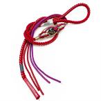 帯締め振袖用正絹No.7390赤金...