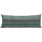 Ambesonne Tribal Body Pillow Cover  Hand Drawn Design Geometric Pattern with Sharp Shapes and Stripes  Comfortable Cushion Headboard Side Sleeper Pil