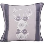 Donna Sharp Throw Pillow - Wyoming Lodge Decorative Throw Pillow with Deer Pattern - Square　並行輸入品