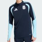 FIFAワールドカップ2026アルゼンチン代表ナショナルチーム オフィシャルグッズadidasサッカー メンズ トレーニングロングシャツTiro26紺