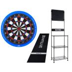 ダーツボード セット ダーツライブ ゼロボード & ダーツボードスタンド BSD21-BK & Home防炎スローマット (ダーツボード 自宅)