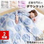 2枚組 1枚あたり6,500円 羽毛肌掛け布団 洗える ダウンケット シングル ホワイトダウン70% 夏用