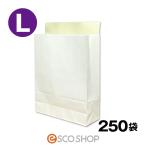 あすつく 宅配袋 梱包袋 大 Lサイズ 250枚 白色 テープ付き 405*320*110mm 無地 250袋 日本製 梱包資材 紙袋 送料無料