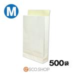 あすつく 宅配袋 梱包袋 中 Mサイズ 500枚 テープ付き 白色 無地 B4 500袋 日本製 梱包資材 紙袋 宅急便 420*260*80mm 送料無料 同梱不可
