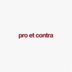 Pro et Contra／pro et contra 【CD】
