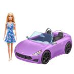 Yahoo! Yahoo!ショッピング(ヤフー ショッピング)バービーとおでかけ！かわいいパープルのクルマおもちゃ こども 子供 女の子 人形遊び 3歳